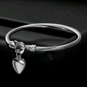 Eternal Heart Silver Charm Bracelet
